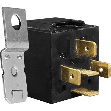 Imagem de Relé Auxiliar Universal 12V Som Farol Buzina 5 Pinos 40A