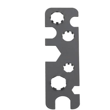 Imagem de Morishima Torneira universal de aço inoxidável 9 em 1, ferramenta de remoção de arejador, chave de rosca oculta, chave aeradora para pia, cozinha, banheiro, lavatórios