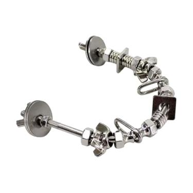 Imagem de FashionCha Poleiro para Pássaros, Gaiola, aço Inoxidável, Poleiro para, Brinquedo para Pássaros para Cacatuas, Calopsitas