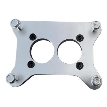Imagem de Placa adaptadora de carburador com ligação do acelerador compatível com Jeep AMC CJ 258 6cyl 4.2L BBD Carter para Ford Motorcraft 2100 2150 Swap (BBD2150)