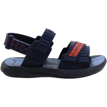 Imagem de Sandália Papete Infantil Grendene Kids Web Force Menino, Azul, 31