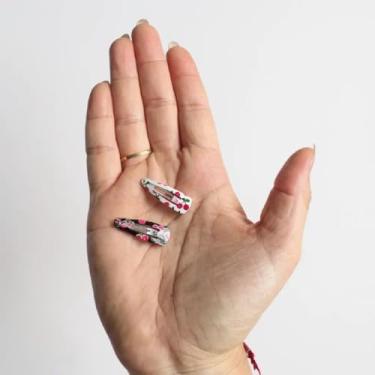 Imagem de 70 Presilhas De Cabelo Tic Tac pequeno 3cm Sortido Infantil