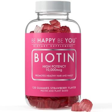 Imagem de Gomas de biotina Be Happy Be You 10.000 mcg 120 unidades veganas