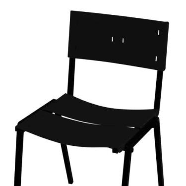 Imagem de Cadeira ISO Empilhavel Com 1 unidade - Lamar Design, Preto