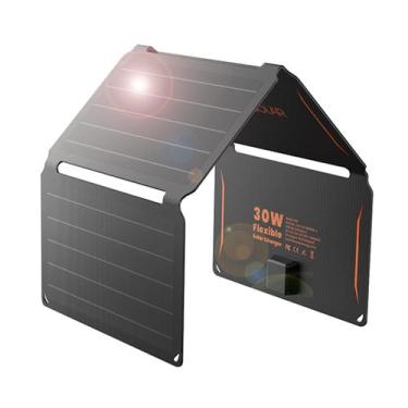 Imagem de Carregador de painel solar portátil FlexSolar 30W com QC3.0 18W