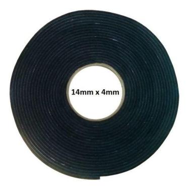 Imagem de Borracha Colante Fita Adesiva Espuma 14mm X 4mm - 10mts - Unespuma