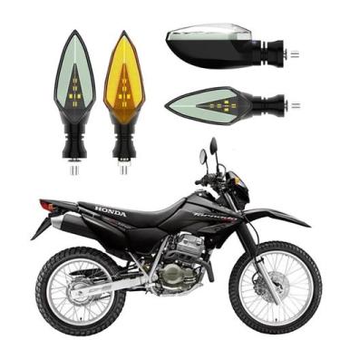 Imagem de KIT 4 Setas Sequenciais Pisca de Led Modelo P35 Para Moto Honda XR 250