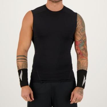 Imagem de Par Munhequeira Tênis Atoalhada Basquete Beach Tenis Penalty Cor:Preto