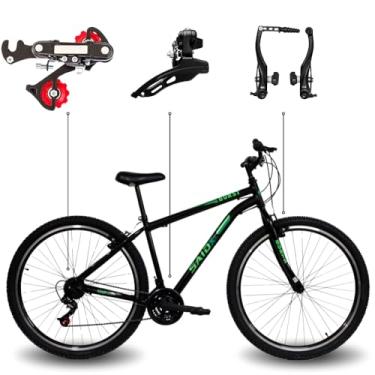 Imagem de Bicicleta Aro 29 Premium 21 Vel Aço (Preto e verde)