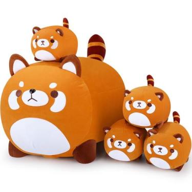 Imagem de Brinquedo de pelúcia Auspicious Beginning Red Panda Family 5 unidades