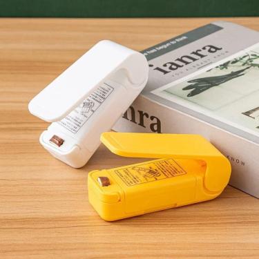 Imagem de Seladora Embalagens Selador Manual Sacos Mini Portatil Plastico Compacta Plasticas Multiuso A Pilha