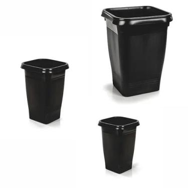 Imagem de Conjunto Vasos Coluna Parede Jardim Floricultura - ERCAPLAST, 3 Unidad