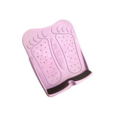 Imagem de menolana Prancha inclinada para alongamento de panturrilhas, prancha inclinada para alongamento de tornozelos com massagem, multifuncional, leve, aparelho para, Roxo