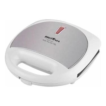 Imagem de Sanduicheira Grill Britânia Belo Pane Inox 750w Antiaderente Cor Branc