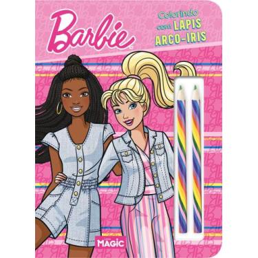 Imagem de Livro - Barbie - Colorindo com o arco-íris