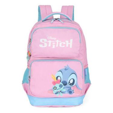 Imagem de Mochila De Costas Juvenil Original Stitch Fofo - Luxcel, Rosa