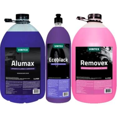 Imagem de Kit Desengraxante Removex Alumax 5l Ecoblack 1,5l Vonixx Vintex