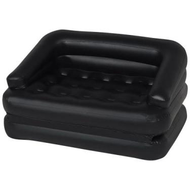 Imagem de Sofá Cama de Casal Inflável 5 em 1 Bel, Preto, Único