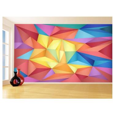 Imagem de Papel De Parede 3D Geométrico Formas Linhas Cor 3,5M Gmt131