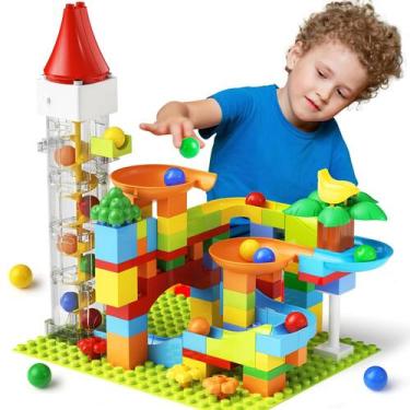 Imagem de Elevador motorizado Marble Run Toy burgkidz 90 peças