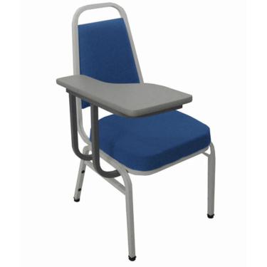 Imagem de Cadeira Universitária Empilhável Linha Hotel Plus Azul