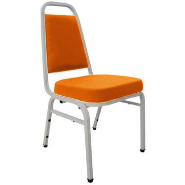 Imagem de Cadeira Empilhável para Auditórios Linha Hotel Plus Laranja