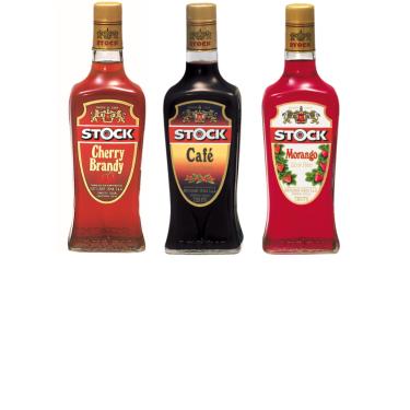 Imagem de Kit Licores Stock - Cherry Brandy, Café e Morango 720ml Cada