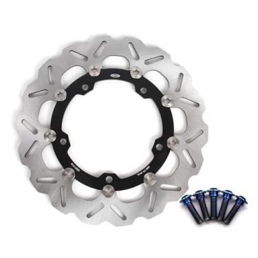 Imagem de Rotor de disco de freio dianteiro Arashi com parafusos de montagem para Kawasaki Ninja 400 EX400 Z400 2018-2024 ABS incluído, acessórios de substituição de motocicleta pretos