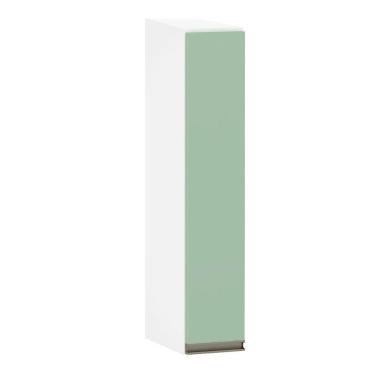 Imagem de Armário Aéreo 15cm 1 Porta Pérola Branco Polar C/Verde