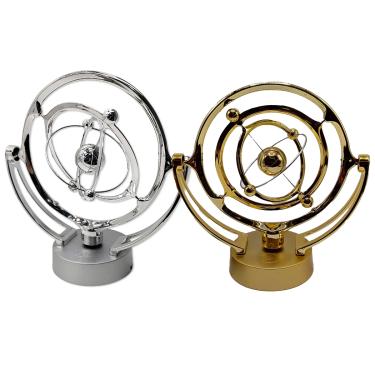 Imagem de Pendulo de Newton Orbital Cinético USB Movimento Perpetuo Decoração de Mesa Geek Nerd