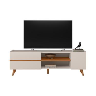 Imagem de Rack Purus Para Tv Até 65 3 Portas - Colibri - Off White Matte Frejo
