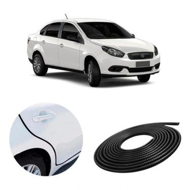 Imagem de Borracha Proteção Porta Carro Universal 7x10mm 5m Mini Preta [f103]