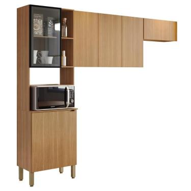 Imagem de Armário De Cozinha Compacta 251cm Laura Plus Freijó Z06 - Mpozenato