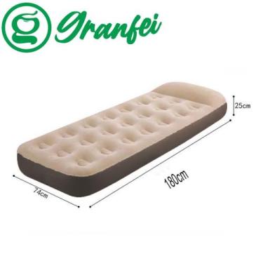 Imagem de Cama De Ar Colchão Inflável Solteiro Casal Camping Praia NOVA - NoBran