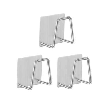 Imagem de Suporte para Pia de Cozinha, Kit com 3 Peças, Inox, Organizador de Esponja e Bucha, Utensílios de Cozinha