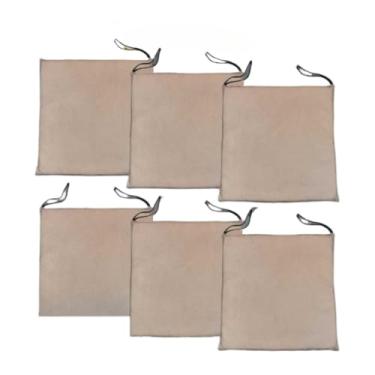 Imagem de Almofadas De Assento Para Cadeiras - Tecido Suede Macio Confortavel(6,Marrom)
