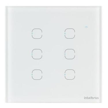 Imagem de Interruptor Smart Wi-fi 6 Teclas Ews 1006 Branco Intelbras