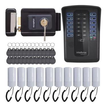 Imagem de Kit Porteiro Collective 12 Pontos Com Fechadura Intelbras