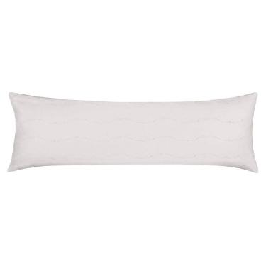 Imagem de Porta Travesseiro Body Pillow Altenburg Malha Fio Penteado 100% Algodão Branco