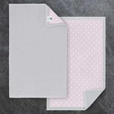 Imagem de Toalha de tapete de banho de algodão, toalhas de chão absorventes, conjunto de 2, - Espessura 850gsm | Lavável | Estilo Hotel, Grande 50.8 cm x 81.3 cm, Tapete de banheiro de pano felpudo grosso