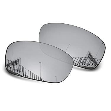 Imagem de Well-aimed Lentes de reposição polarizadas de 1,5 mm para óculos de sol Oakley Fives Squared OO9238, antiarranhões, resistente a impactos, Irídio prateado polarizado - 1,5 mm, One Size