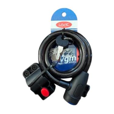 Imagem de trava Segurança Cadeado Para Bicicleta Com Suporte Chave Corrente Prender Bicicleta Cadeado Bicicleta Reforçado Bike Segurança