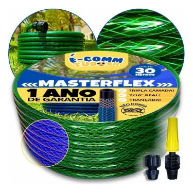 Imagem de 2X Mangueira De Jardim 30M Metros Reforçada Trançada Não Dob