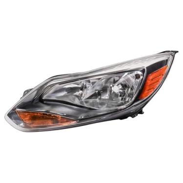 Imagem de TRQ Conjunto do farol esquerdo do lado do motorista FO2502298 compatível com Ford Focus 2012-2014