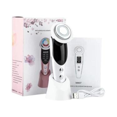 Imagem de Massageador Facial LED 7 em 1 Antienvelhecimento - Tratamento de Rugas