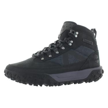 Imagem de Timberland Tênis masculino Greenstride Motion 6 impermeável médio, Nobuck preto - preto, 45