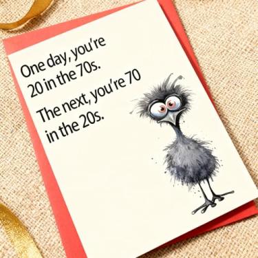 Imagem de Cartão comemorativo de aniversário de 70 anos para homens e mulheres, ideia de presente engraçada para papai e mãe, lembrança decorativa para crianças de 70 anos