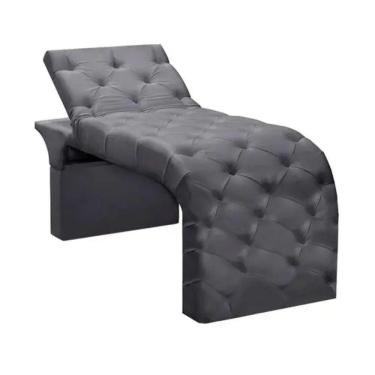 Imagem de Maca Estofada Estética Cílios Regulável Spa Suede Ana Cor:cinza