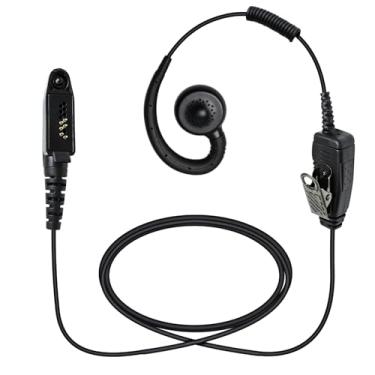 Imagem de Fone de ouvido giratório de rádio e microfone Walkie Talkie de 6 pinos intra-auricular intra-auricular PTT para Motorola Ailunce Retevis hd1 rt29 gp328plus rb47 nr30 b3h ex600 rt48