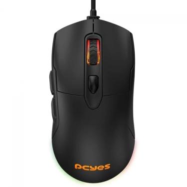 Imagem de MOUSE GAMER PCYES MALUS BLACK VULCAN - 12400 DPI - RGB - 6 BOTÕES - PMGMBV